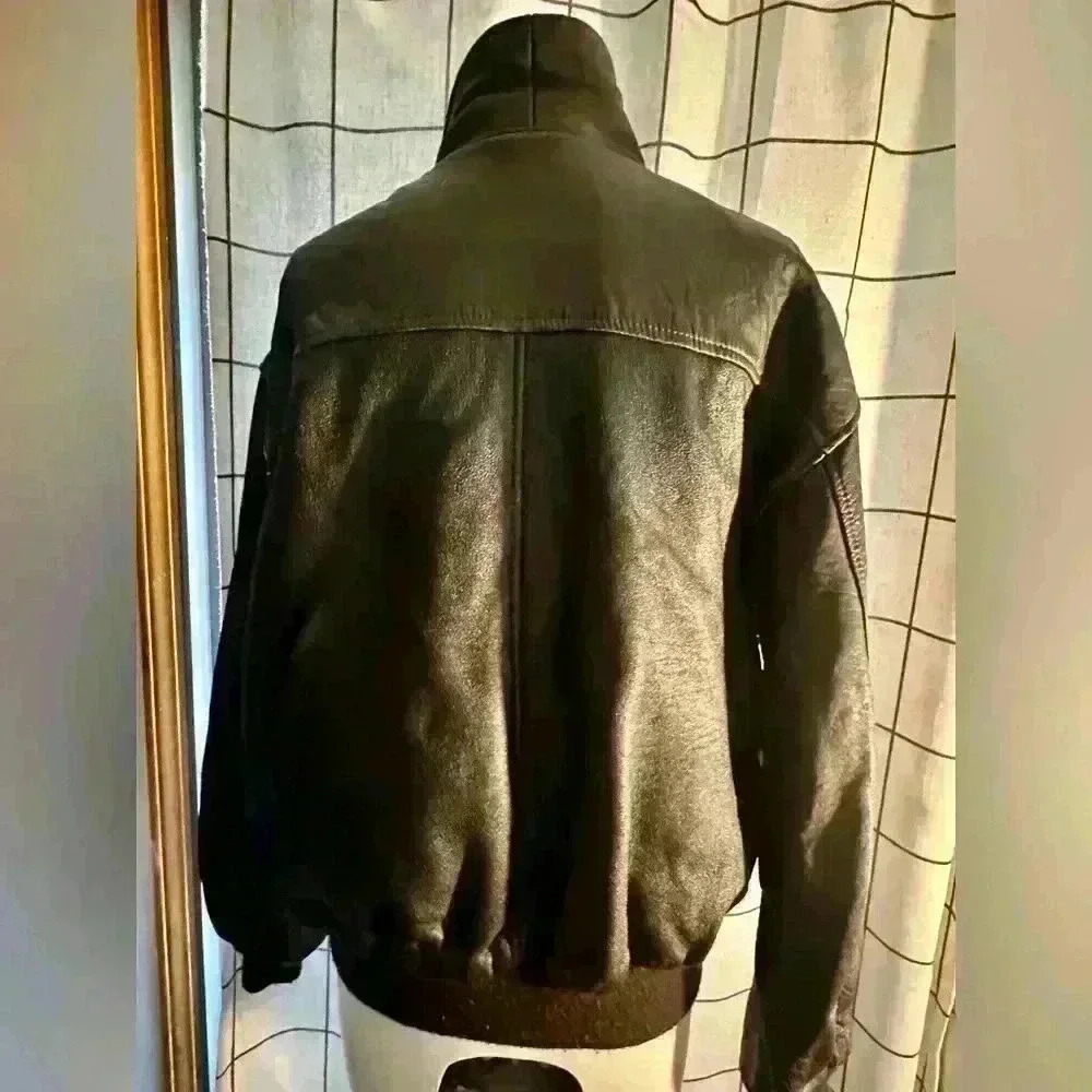 Vintage Winston Leather Bomber Jacket - Picture 12 of 16